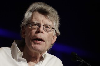 Author Stephen King speaks at Book Expo America, Thursday, June 1, 2017, in New York. (AP Photo/Mark Lennihan)